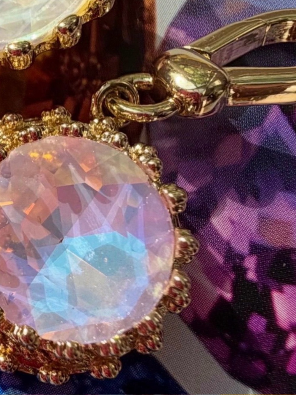 Feed Me Gems Pink Opal Queen Charm